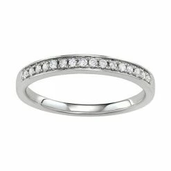 Simply Vera Vera Wang 14k Gold 1/6 Carat T.W. Diamond Wedding Band Yellow -Simply Vera Vera Wang STORE unnamed file 3142