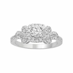 Simply Vera Vera Wang 14k White Gold 3/4 Carat T.W. Diamond Bow Ring