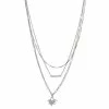 Simply Vera Vera Wang Silver Tone Layered Necklace