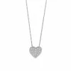 Simply Vera Vera Wang Sterling Silver 1/10 Carat T.W. Diamond Heart Pendant Necklace