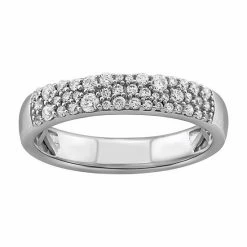 Simply Vera Vera Wang 14k White Gold 1/3 Carat T.W. Diamond Pave Ring