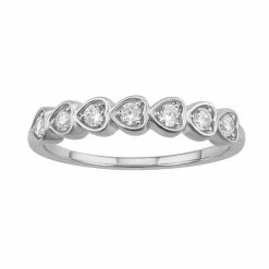 Simply Vera Vera Wang 14k White Gold 1/4 Carat T.W. Diamond Heart Ring
