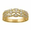Simply Vera Vera Wang 14k Gold 1/3 Carat T.W. Diamond 3-Row Ring