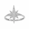 Simply Vera Vera Wang Sterling Silver 1/4 Carat T.W. Diamond Starburst Ring