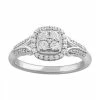 Simply Vera Vera Wang 14k White Gold 1/3 Carat T.W. Diamond Cluster Engagement Ring