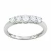 Simply Vera Vera Wang 14k White Gold 1/2 Carat T.W. Diamond 5-Stone Ring