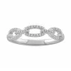 Simply Vera Vera Wang 14k White Gold 1/6 Carat T.W. Diamond Chain Link Ring