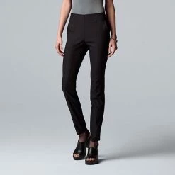 Women's Simply Vera Vera Wang Simply Modern Skinny Pants Vera Black -Simply Vera Vera Wang STORE unnamed file 327