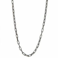 Simply Vera Vera Wang Antiqued Black Stainless Steel Link Chain Necklace