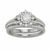 Simply Vera Vera Wang 14k White Gold 5/8 Carat T.W. Diamond Engagement Ring