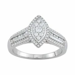 Simply Vera Vera Wang 14k White Gold 1/2 Carat T.W. Diamond Marquise Engagement Ring