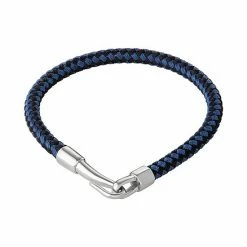 Simply Vera Vera Wang Men's Black & Blue Cord Bracelet