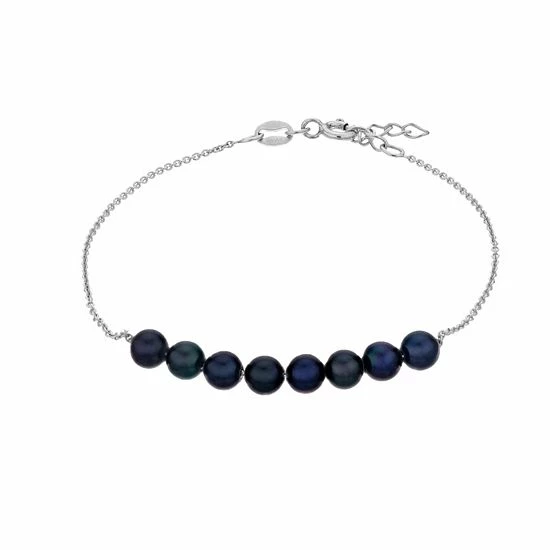 Simply Vera Vera Wang Sterling Silver Dyed Black Freshwater Cultured Pearl Bracelet 1 Simply Vera Vera Wang Sterling Silver Dyed Black Freshwater Cultured Pearl Bracelet