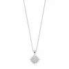Simply Vera Vera Wang Sterling Silver 1/2 Carat T.W. Diamond Rhombus Cluster Pendant