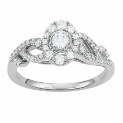Simply Vera Vera Wang 14k White Gold 1/2 Carat T.W. Diamond Engagement Ring