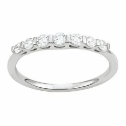 Simply Vera Vera Wang 14k White Gold 1/3 Carat T.W. Diamond Wedding Band
