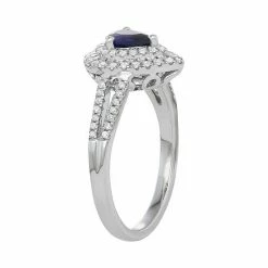 Simply Vera Vera Wang 14k White Gold Sapphire & 1/4 Carat T.W. Diamond Teardrop Ring -Simply Vera Vera Wang STORE unnamed file 3338