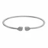 Simply Vera Vera Wang Sterling Silver 1/7 Carat T.W. Diamond Teardrop Cuff Bracelet