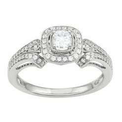 Simply Vera Vera Wang 14k White Gold 1/2 Carat T.W. Diamond Engagement Ring