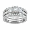 Simply Vera Vera Wang 14k White Gold 1 Carat T.W. Diamond Engagement Ring Set