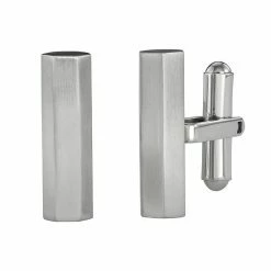 Simply Vera Vera Wang Men's Stainless Steel Satin Finish Cuff Links