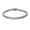 Simply Vera Vera Wang Sterling Silver 1/4 Carat T.W. Diamond Link Bracelet