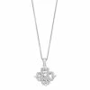 Simply Vera Vera Wang Sterling Silver 1/3 Carat T.W. Diamond Geometric Pendant Necklace