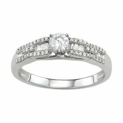 Simply Vera Vera Wang 14k White Gold 1/2 Carat T.W. Diamond Engagement Ring