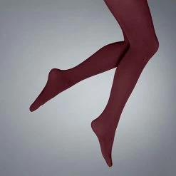 Simply Vera Vera Wang Opaque Tummy Shaping Control-Top 40D Tights Wine -Simply Vera Vera Wang STORE unnamed file 341