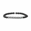 Simply Vera Vera Wang Black Agate & Hematite Bead Stretch Bracelet