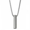 Simply Vera Vera Wang Men's Stainless Steel Satin Finish Pendant Necklace