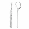 Simply Vera Vera Wang Silver Tone Cubic Zirconia Linear Drop Earrings