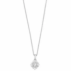 Simply Vera Vera Wang Sterling Silver 1/4 Carat T.W. Diamond Filigree Pendant Necklace