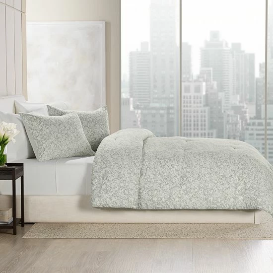 Simply Vera Vera Wang Gray Shadow Floral Comforter Set With Shams 4 Simply Vera Vera Wang Gray Shadow Floral Comforter Set With Shams - Image 4