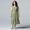 Women's Simply Vera Vera Wang Tiered Midi Dress Garden Ditsy