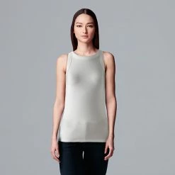 Simply Vera Vera Wang Essential Tank Beau Brown -Simply Vera Vera Wang STORE unnamed file 3604