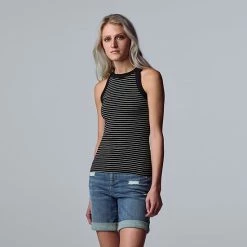 Simply Vera Vera Wang Essential Tank Beau Brown -Simply Vera Vera Wang STORE unnamed file 3606