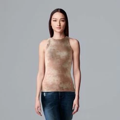 Simply Vera Vera Wang Essential Tank Beau Brown -Simply Vera Vera Wang STORE unnamed file 3612