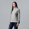 Women's Simply Vera Vera Wang Plaited Turtleneck Poncho Sweater Grape Ape