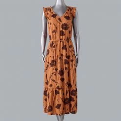 Women's Simply Vera Vera Wang Tiered Midi Dress Wide Soft Stripes 6 Women's Simply Vera Vera Wang Tiered Midi Dress Wide Soft Stripes -Simply Vera Vera Wang STORE unnamed file 3636