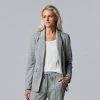 Women's Simply Vera Vera Wang Soft Ponte Blazer Chocolate Wine