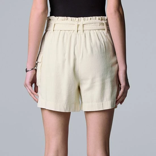 Women's Simply Vera Vera Wang Tie-Front Cargo Shorts Sierra Brick 2 Women's Simply Vera Vera Wang Tie-Front Cargo Shorts Sierra Brick - Image 2
