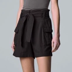 Women's Simply Vera Vera Wang Tie-Front Cargo Shorts Sierra Brick 7 Women's Simply Vera Vera Wang Tie-Front Cargo Shorts Sierra Brick -Simply Vera Vera Wang STORE unnamed file 3687
