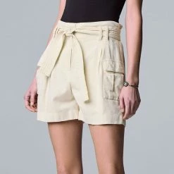 Women's Simply Vera Vera Wang Tie-Front Cargo Shorts Sierra Brick 8 Women's Simply Vera Vera Wang Tie-Front Cargo Shorts Sierra Brick -Simply Vera Vera Wang STORE unnamed file 3688