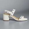 Simply Vera Vera Wang Danaa Women's Embellished Block Heel Sandals White