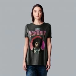 Women's Simply Vera Vera Wang Jimi Hendrix Graphic Band Tee