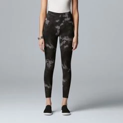 Women's Simply Vera Vera Wang High Rise Live-In Print Leggings Black Tie Dye 7 Women's Simply Vera Vera Wang High Rise Live-In Print Leggings Black Tie Dye -Simply Vera Vera Wang STORE unnamed file 3752