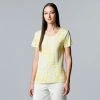 Women's Simply Vera Vera Wang Print Relaxed Fit Tee Sprinkle Texture