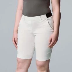 Women's Simply Vera Vera Wang City Pull-On Shorts Vera Black -Simply Vera Vera Wang STORE unnamed file 3827