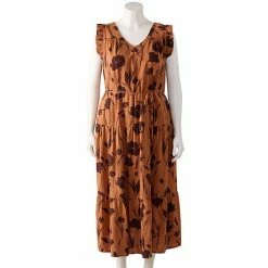 Plus Simply Vera Vera Wang Tiered Maxi Dress